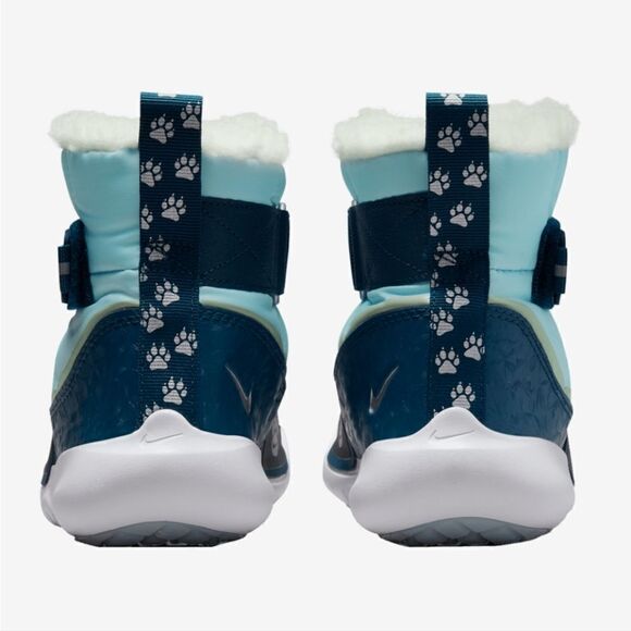 Nike Flex Advantage SE Boots • Sizes 13.5, 1, 2 Kids Shoes • Blue / Silver • New - Picture 4 of 10